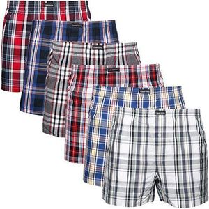 Zara 6 Piece Plaid Boxer Shorts Pack - Multicolour