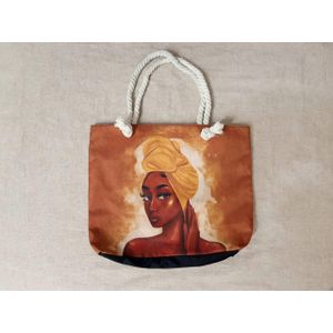 Women's Anime Graphic Canvas Tote Bag – Pink Strawberry Milk Shoulder Bag