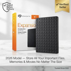 SEAGATE 1TB - External Hard Disk Drive Expansion - 3.0 Interface - Black