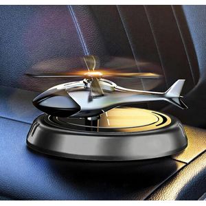 Solar Car Air Freshener - Helicopter Rotating Car Perfume Diffuser, Luxury Solar Powered Car Ornament Aromatherapy Accessory
