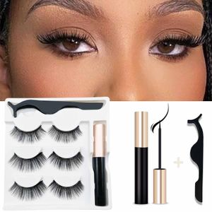 Magnetic False Eyelashes Applicator & Eyeliner Kit
