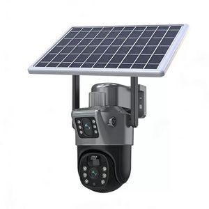4G Solar Security Camera Outdoor PTZ CCTV – Dual Lens Wireless Surveillance Camera