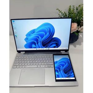 Laptop with Dual Screen-Grey