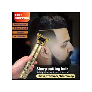 Dragon Monster Rechargeable Metal Hair Clipper - Gold