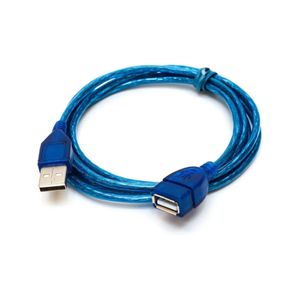 USB 2.0 A Male to A Female Extension Cable - Blue