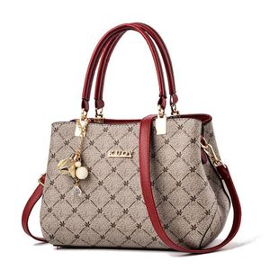 Kuoy Women's Luxury Patterned Leather Handbag – Fashion Top Handle Crossbody Shoulder Bag - Beige