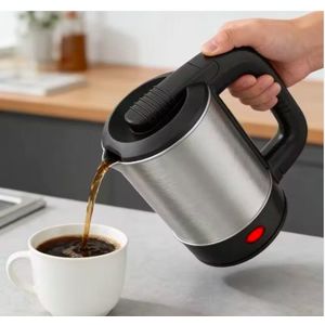 Powerful 500ml Student And Household Portable 0.5L with 2 Cups Personal Mini 0.5 Liter Stainless Steel Travel Electric Kettle