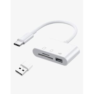 3 In 1 Type C TF SD Card Reader Hub Camera Memory Card Reader