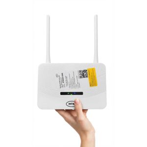 MTN Broadband 4G LTE Smart Wi-Fi Router – High-Speed Wireless Desktop Router with Dual External Antennas (White)