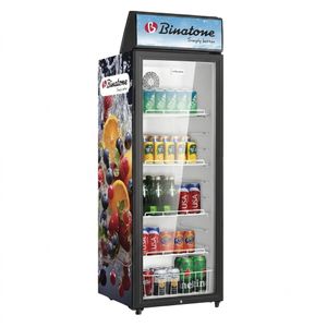 Binatone BSC-190 Showcase Cooler Refrigerator - 175L - Dark Grey
