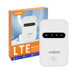 4G/5G LTE Portable Wireless MiFi Router – 300Mbps Mobile Pocket Hotspot with SIM Card Slot, 3000mAh Battery, Long Standby & Smart LED Status Display