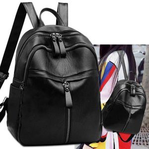 Women PU Leather Backpack – Lightweight Casual Travel School Bag