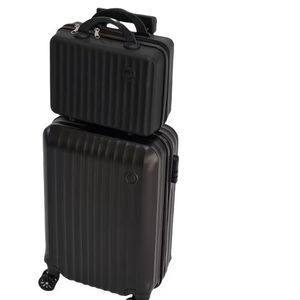 travelon 2pcs Suitcase Set 14-Inch 20-Inch PC Hard Shell Durable And Tough Compartment Storage Shockproof Silent Wheels with Brakes Handle Business Business Travel Study Abroad Homecoming Long Distance Travel Essential Model A1101