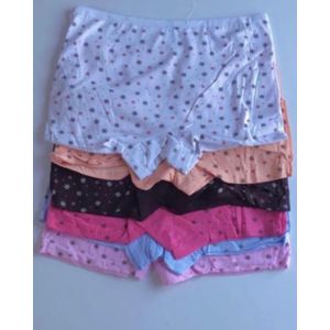 6 Pieces Of Ladies Cotton Panties Set - Multicolor 