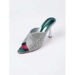 Ladies beautiful black heels slippers 
