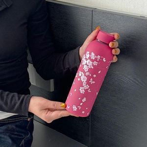 Blossom Therm Floral Insulated Vacuum Water Bottle Pink – 500ml