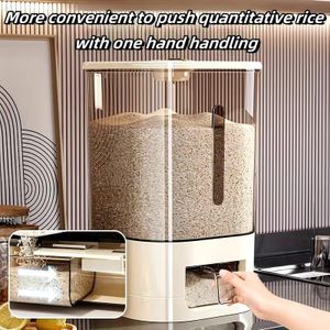 10kg Rice Cereal Grain Dispenser- White/Transparent