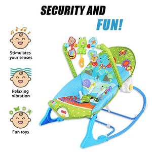 Rocker Vibrating Musical Baby Rocker Chair With Games - Multicolour