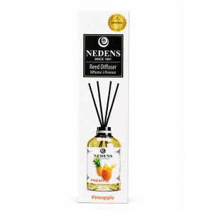 NEDENS Pineapple Reed Diffuser 120ml – Long Lasting Home & Office Air Freshener