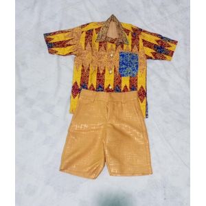 Quality Fashion Cotton Dress - Gold - Down Wast Size - 20,Top Chest Size - 25