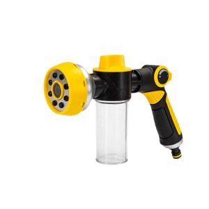 Multi-functional garden hose nozzle, foam bottle spray g-un nozzle, adjustable cleaning tool