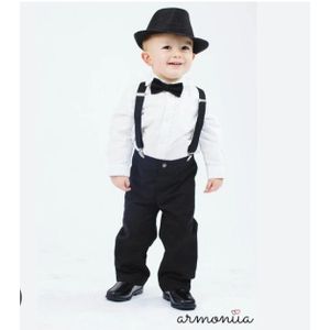 AD Kid Braces and Bow Tie Set  - Black