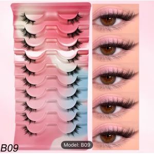 Half Lashes Natural Look False Eyelashes Wispy Cat Eye Extension