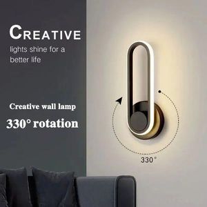 Modern Nordic Style Wall Light with Three Adjustable Colors and 330...