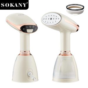 Sokany 1500W Handheld Garment Steamer 2-in-1 Dual Function Garment Steamer & Iron Ergonomic Handle for Quick Wrinkle Removal, Clothes Steamer, Home Laundry