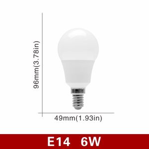 10pcs / lot Ampoule LED E27 E14 20w 18w 15w 12w 9w 6w 3w Lampada
