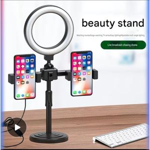 Jing Yi 6inch ring light dual phone holder 