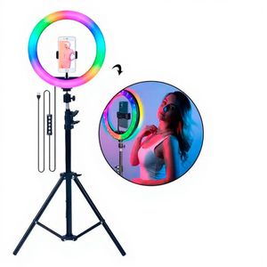 13 inches RGB LED Soft Ring Light (MJ30) With Phone Holder – Perfect for Photos & Videos