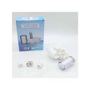Faucet Water Purifier - Removes Impurities, Improves Taste & Quality, 360° Rotating, Reusable Filtration System, Easy Tool-Free Installation, Healthy Drinking Water for Home, Kitchen & Bathroom