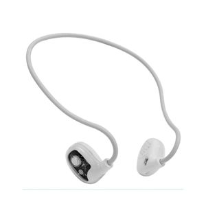 Recrsi Air Conduction Wireless Sports Headset V5.3 (RE-NY036) – Touch Control, Lightweight Neckband – White