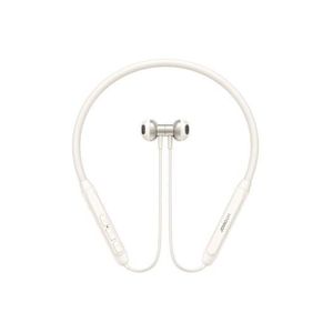 Neckband Headphones 30H Playtime, AI Calls, Dual Connection & Magnetic Design - Creamy White