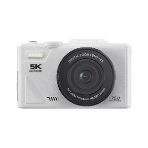 5K HD Digital Camera 75MP 18X Digital Zoom WiFi Video Recorder With Flip Screen