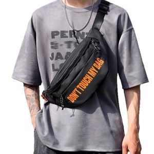 Stylish men's crossbody chest bag, men's motorcycle backpack, men's shoulder bag