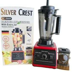 SILVER CREST 2in1 Heavy Duty Commercial Grinder Unbreakable Blender 2.0L - Red/Black