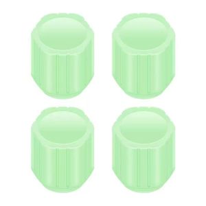 8pcs Universal Glow-in-the-Dark Cool Tire Valve Caps(4*green+4*blue)