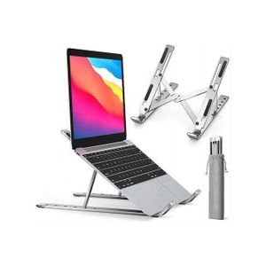 Metal Foldable Adjustable Stand Holder For Laptop - -Silver