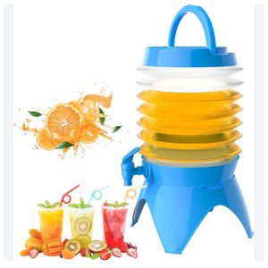 A & Shine Plastic Beverage Juice Dispenser - Blue 