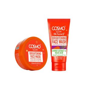 Cosmo Oh carrot brightening  face mask + brightening face wash