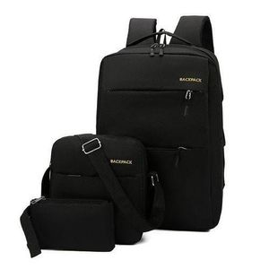 3 In 1 Multi Functional School/Business Backpack With USB Slot - Black - Black