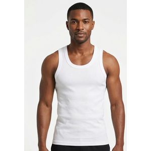 Golden Deer Quality Men Singlet- White 