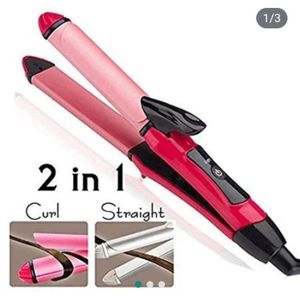 AD Professional 2 - in - 1 Curl and Hair Straightner- Multicolour