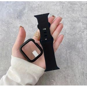 2pcs × Smart Classic Watch Band & Case Compatible With 7/6/5/4 SE SmartWatch 44mm/45mm/46 Screen - Adjustable/Durable Watch Strap Hand/Case (Black)