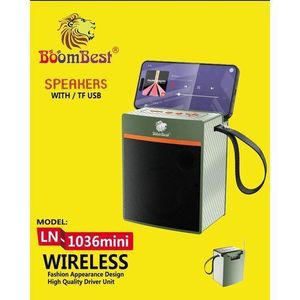 Small Bluetooth Speaker With Top Phone Holder - Multicolor 