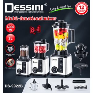 Dessini DS-9922B 8-in-1 Multi-Functional Blender - one motor 