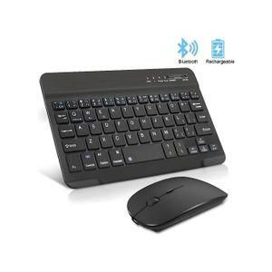 Rechargeable Bluetooth Wireless keyboard and mouse - Black
