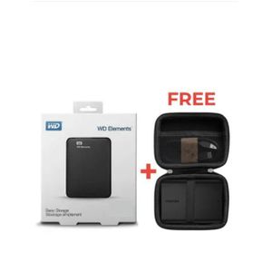 Safe Storage, Free Protection! - 500GB External Hard Drive  - Spill proof purse - Black